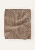 Cable snood, Latte, webstill
