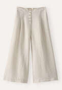 Pleat-front culottes, Pale natural, webstill