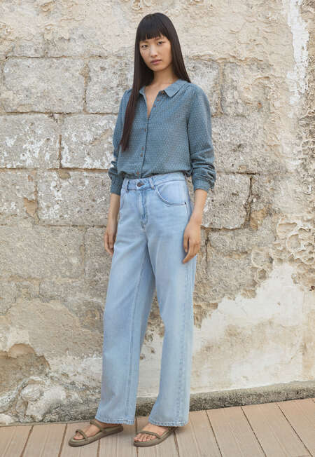 Dash-weave shirt, Pale denim, completeTheLook