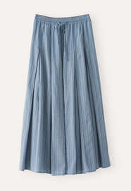 Long striped skirt, Denim, webstill