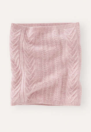Cable snood, Soft orchid, webstill