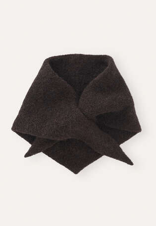 Boucl&eacute; scarf, Coffee, webstill