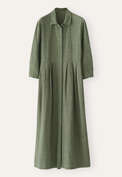 Gingham checked dress, Olive blue, webstill