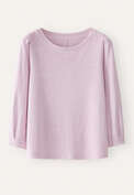 Pleated-sleeve jersey top, Soft lilac, webstill
