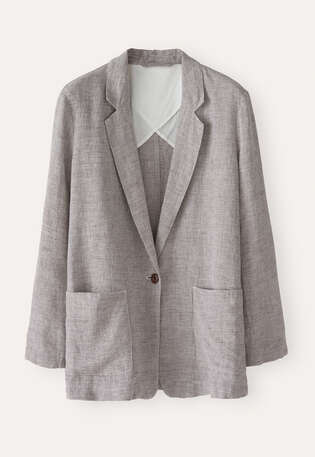 Long jacket, Mink brown, webstill