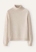 Roll-neck sweater, Ecru fawn, webstill