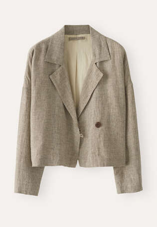 Wide-collar jacket, Natural fern, webstill