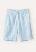 Relaxed shorts, Chambray, webstill