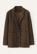 Cord patch-pocket jacket, Peat, webstill