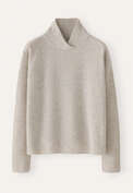 Rib-stitch sweater, Pebble, webstill