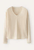 V-neck sweater, Ecru, webstill
