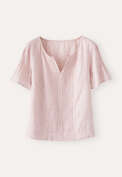 Tuck-detail top, Soft blush, webstill