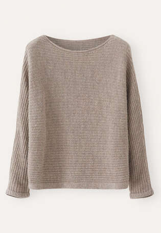 Dolman-sleeve sweater, Pebble, webstill