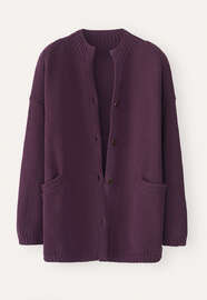 Chunky cardigan, Blackberry, webstill