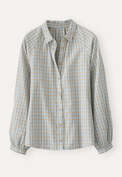 Checked shirt, Blue tan, webstill
