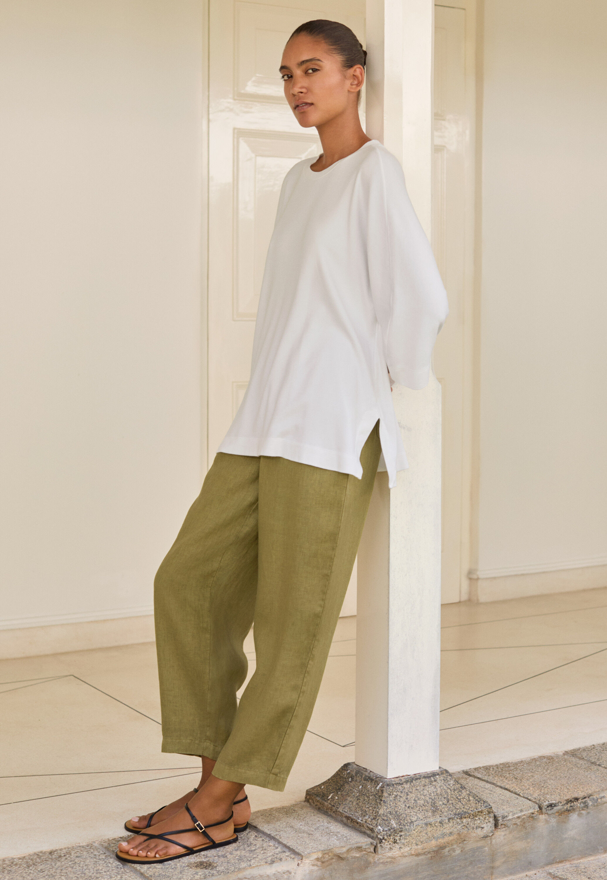 Dolman-sleeve top