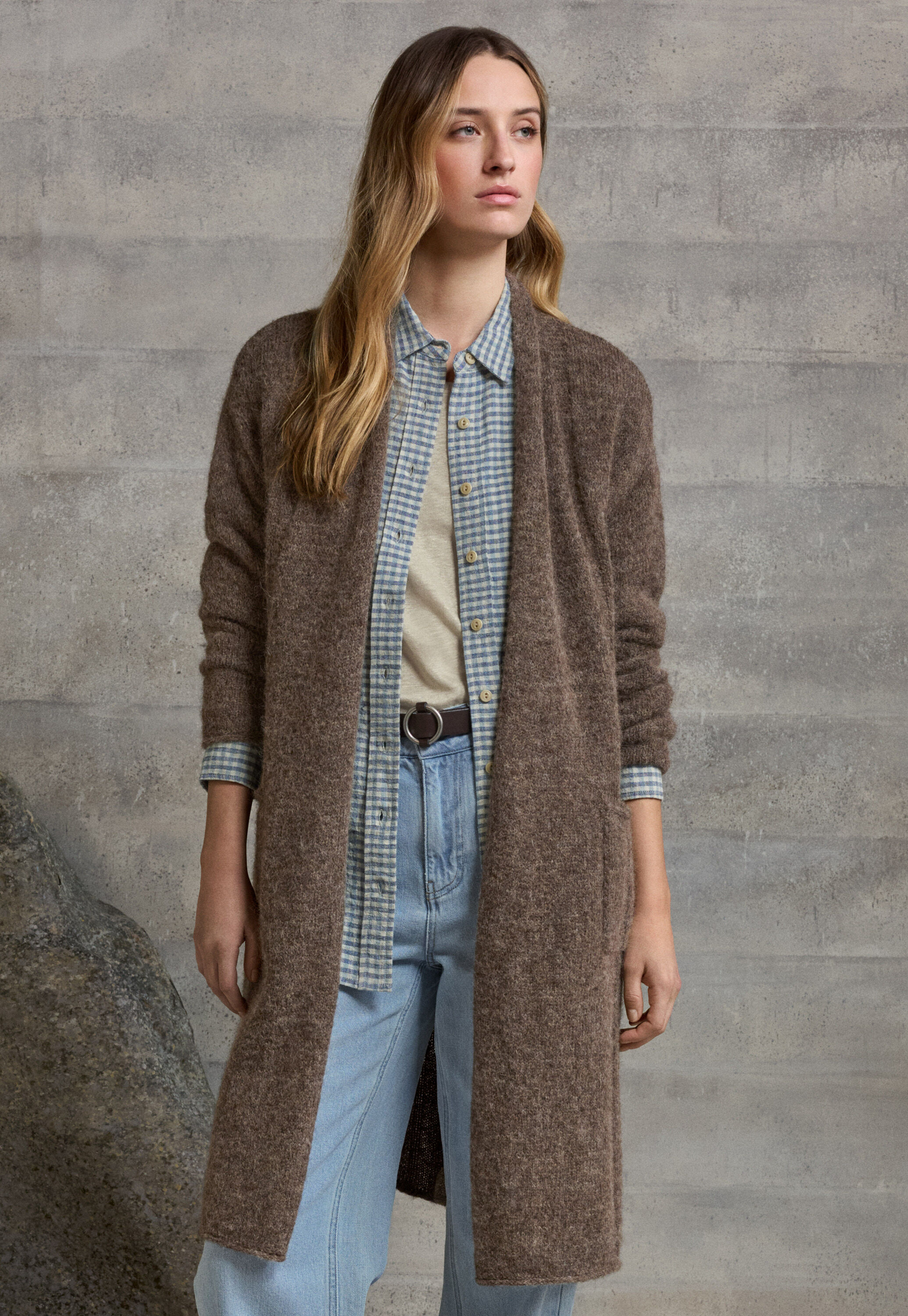 Edge-to-edge cardigan