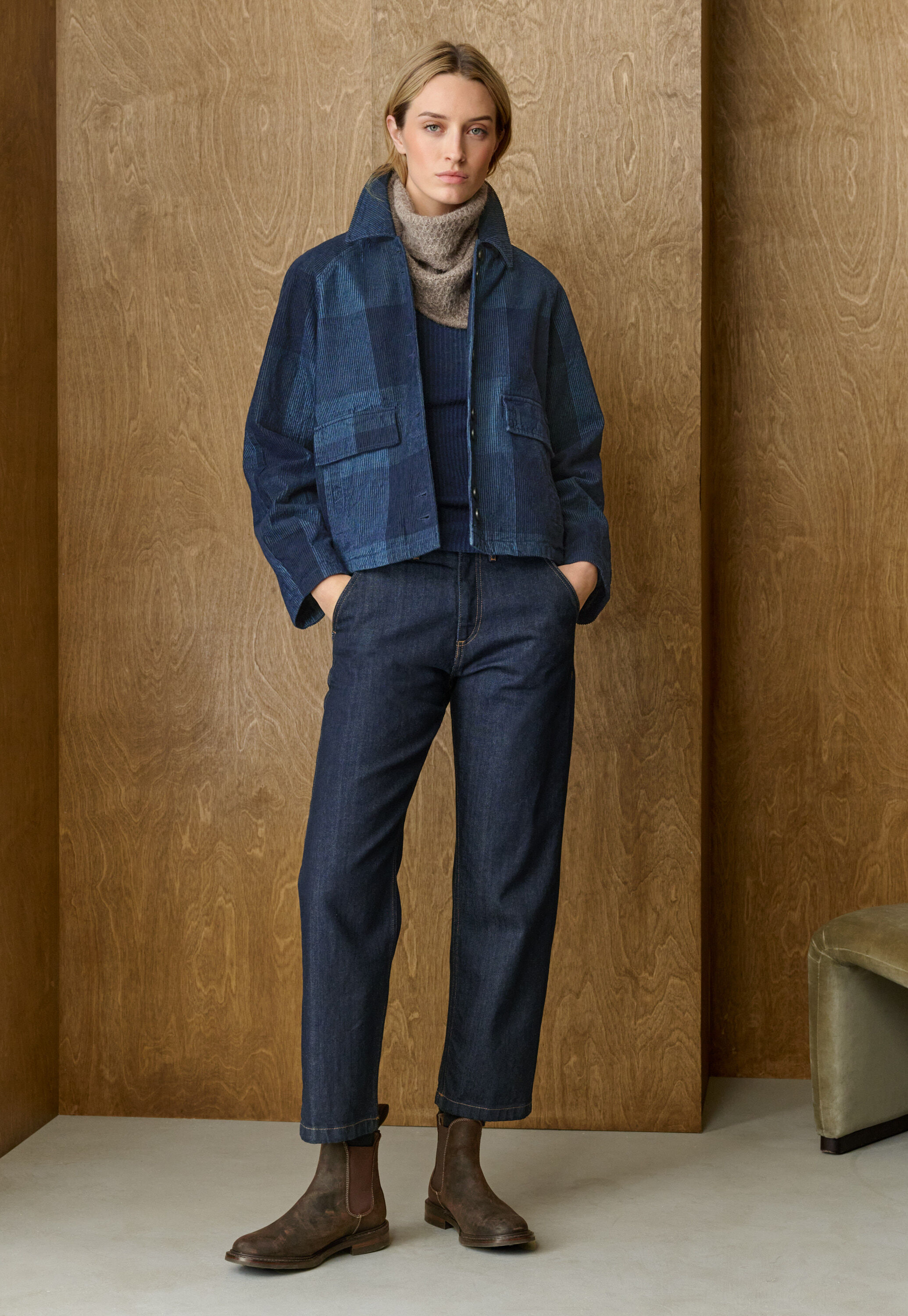Checked jacket