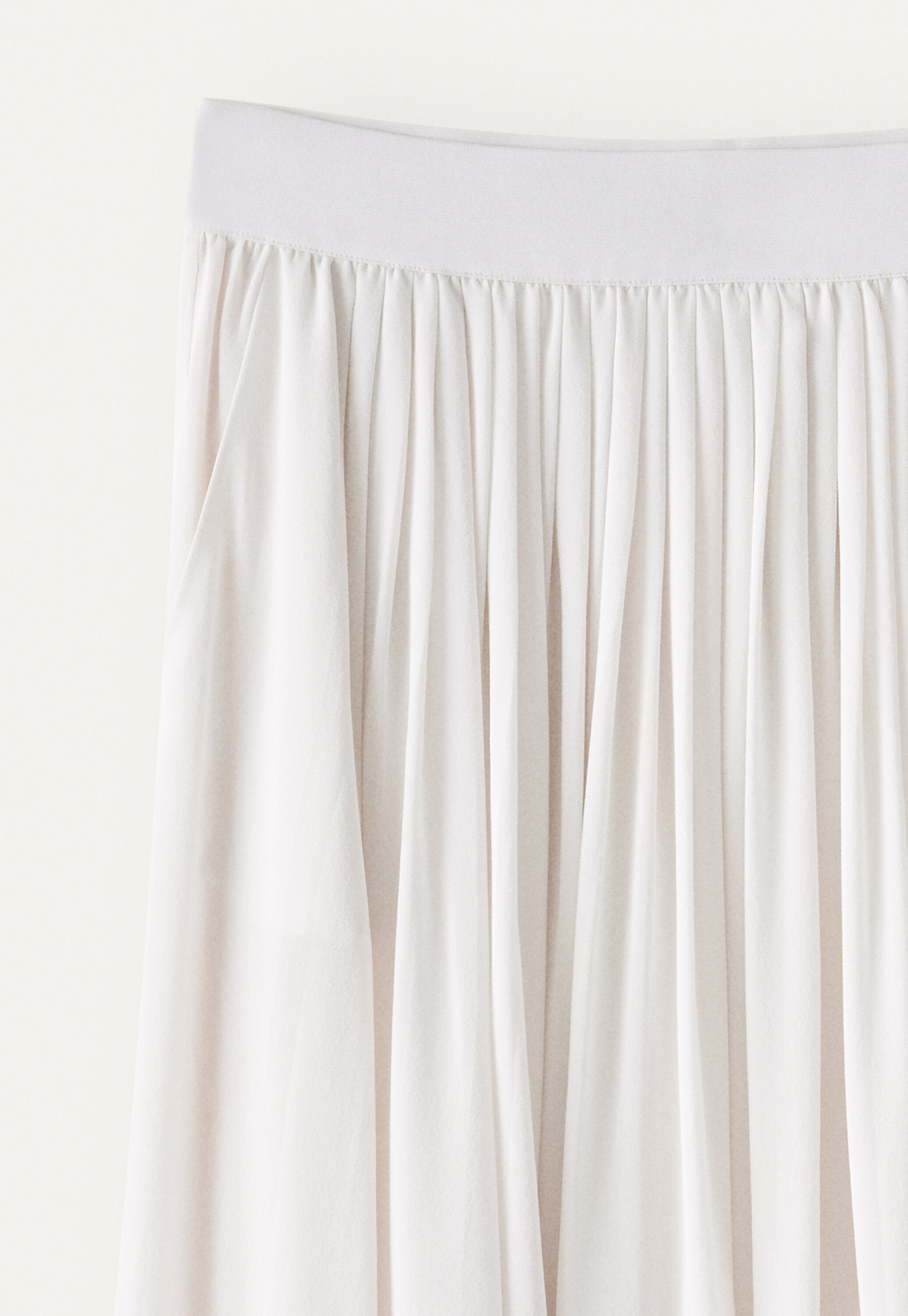 Long pleated skirt