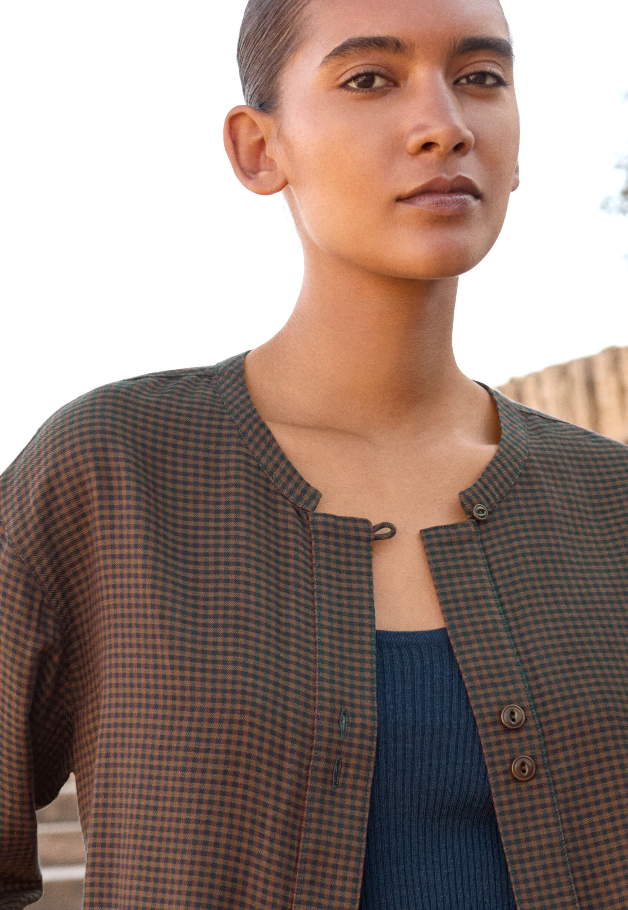 Gingham blouse