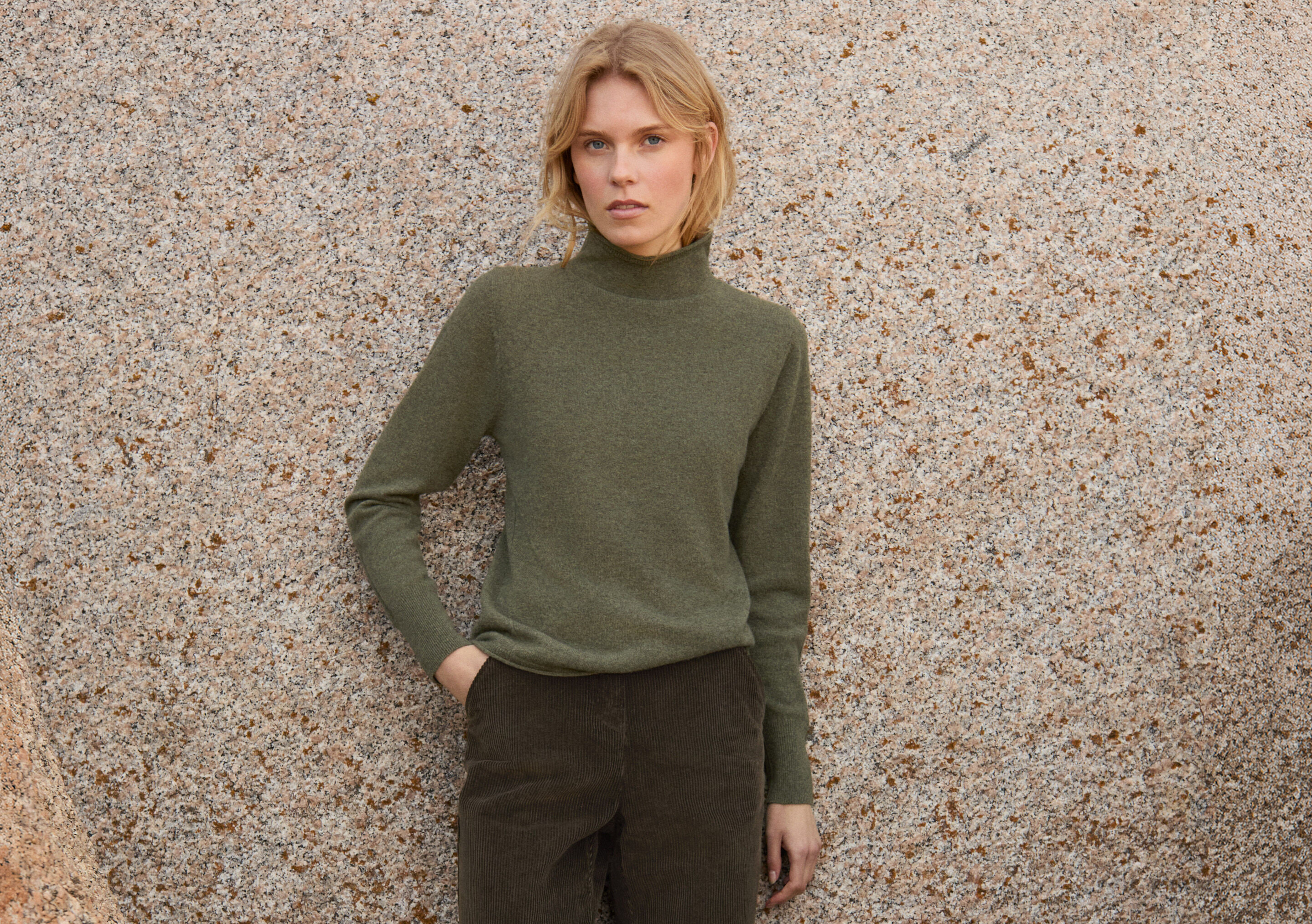 Funnel-neck sweater