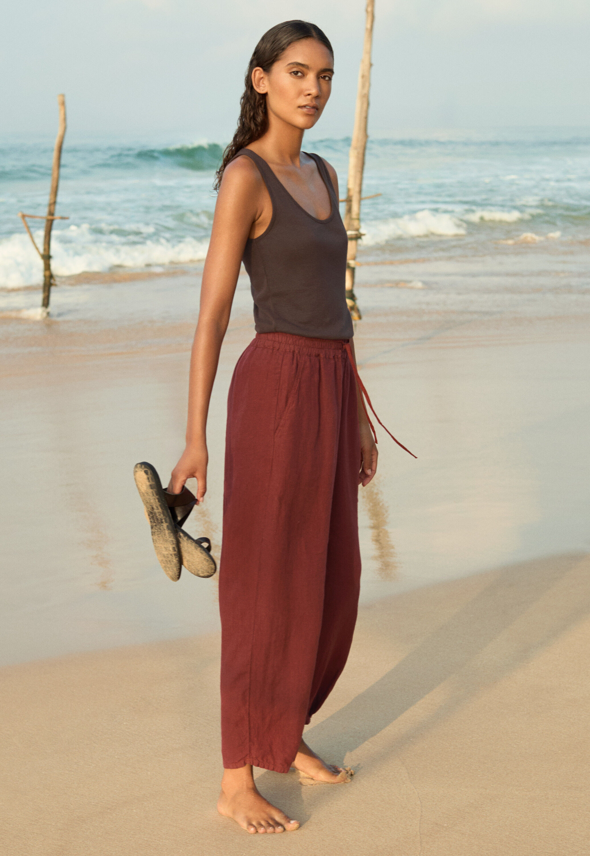 Pleat-front trousers