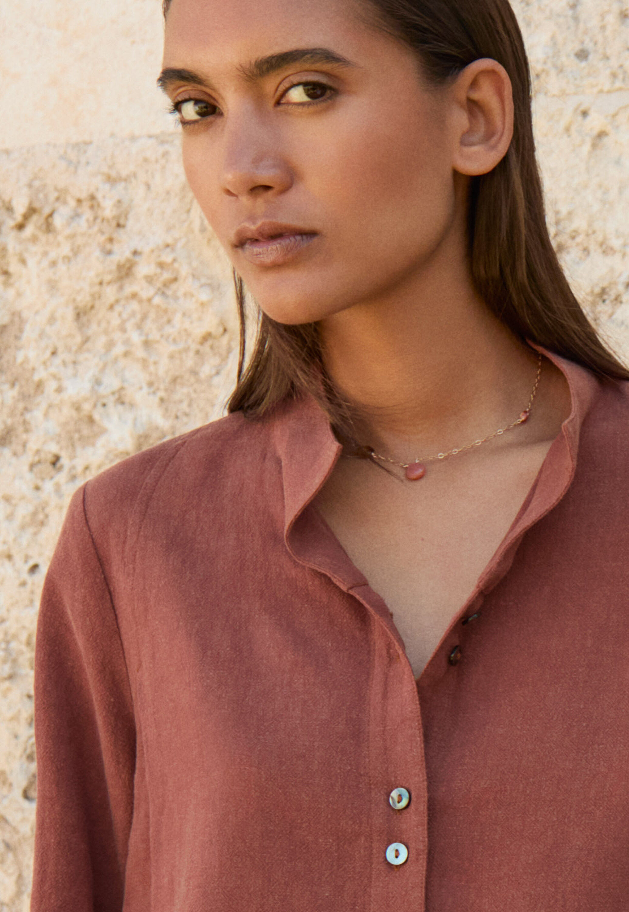 Necklace, Gold, large