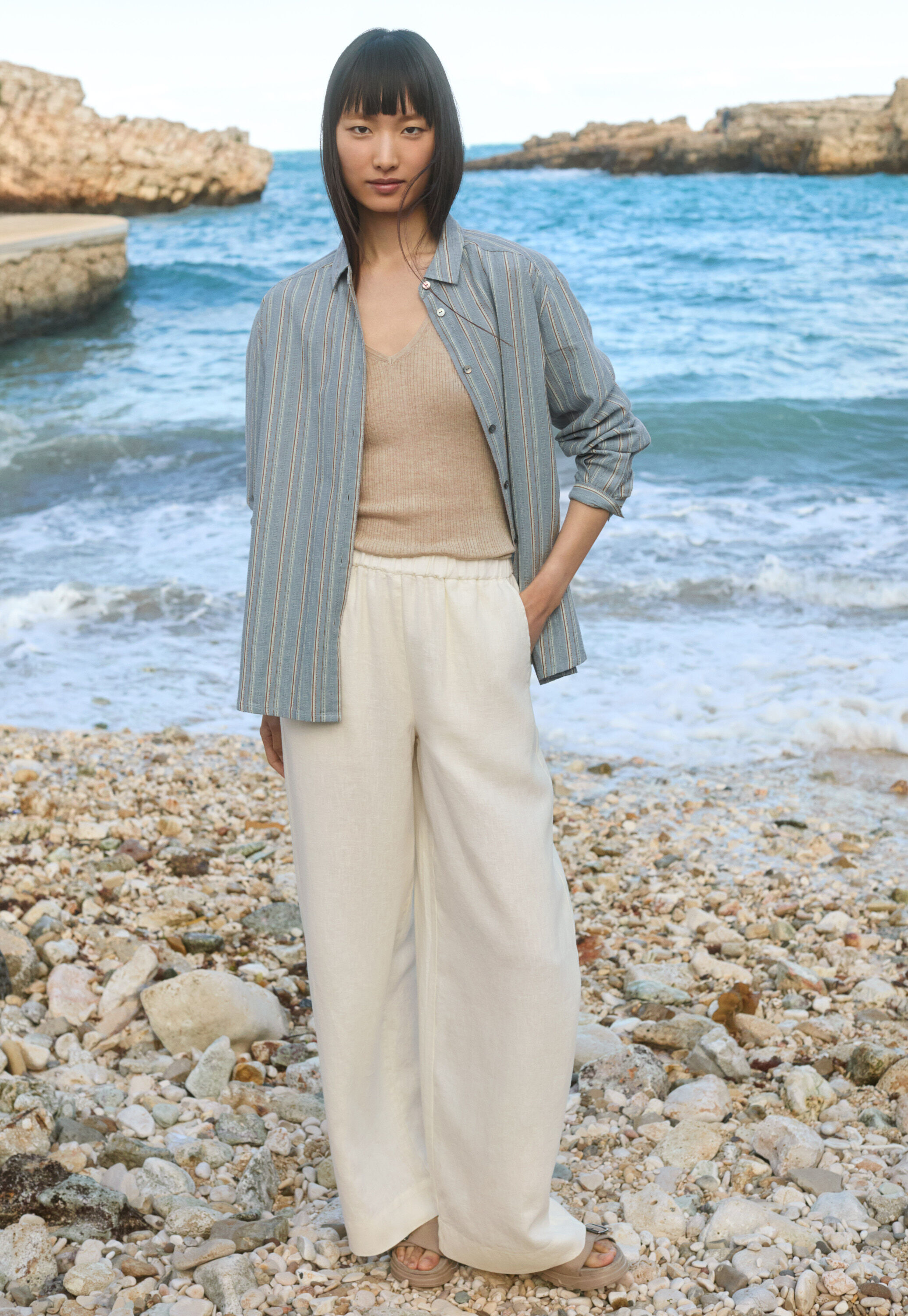 Pleat-front trousers