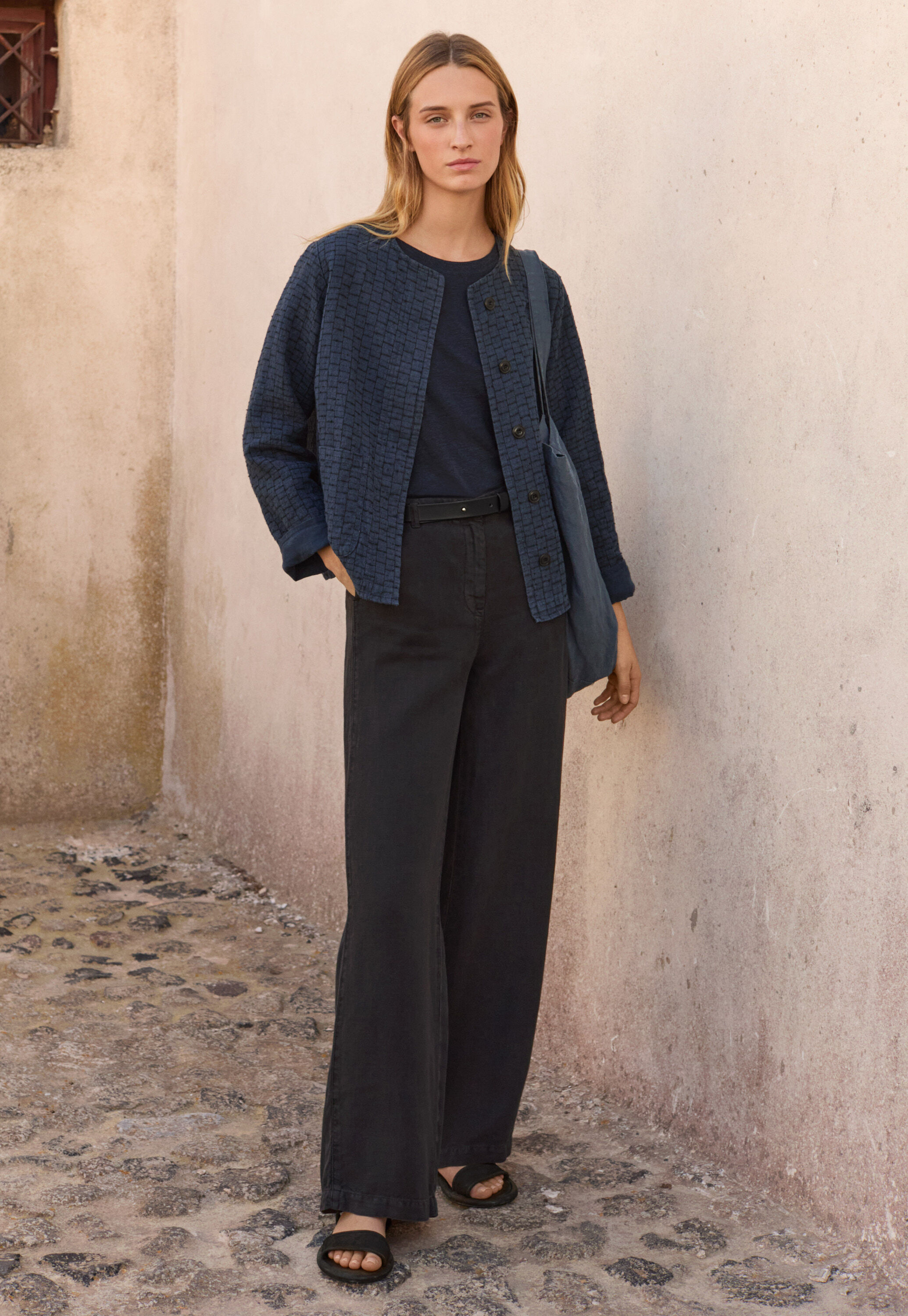 Pleat-front trousers