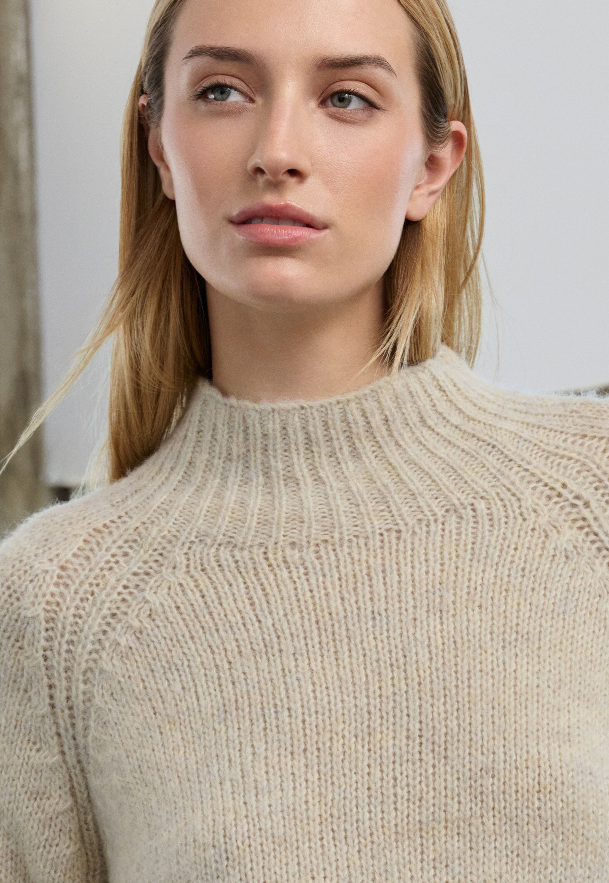 Funnel-neck sweater
