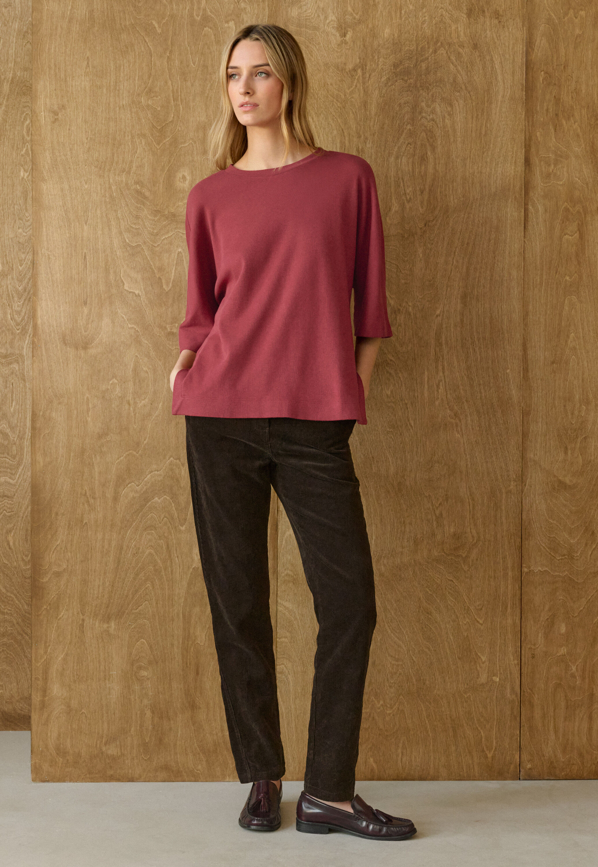 Tapered-leg trousers