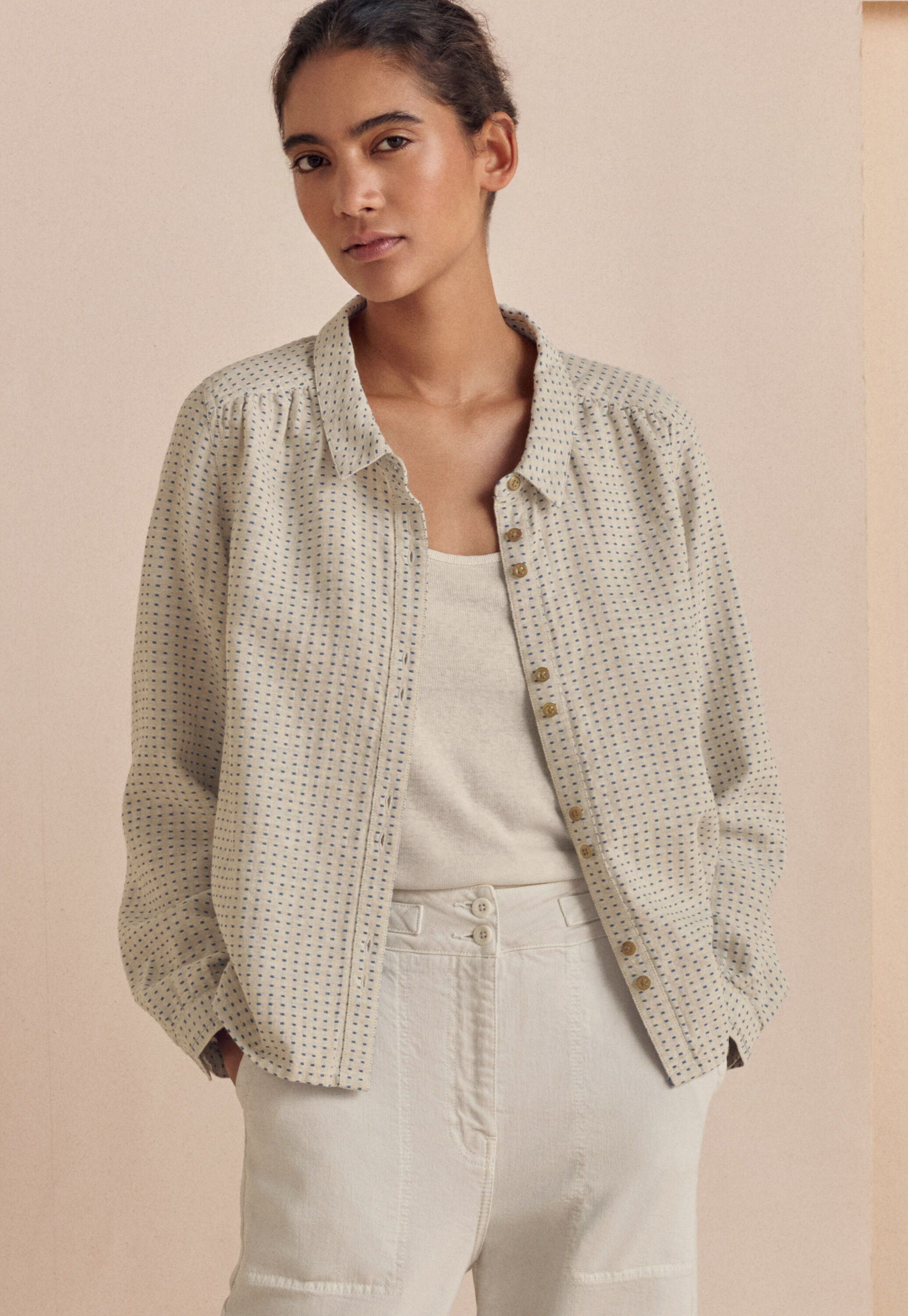 Dot-weave shirt