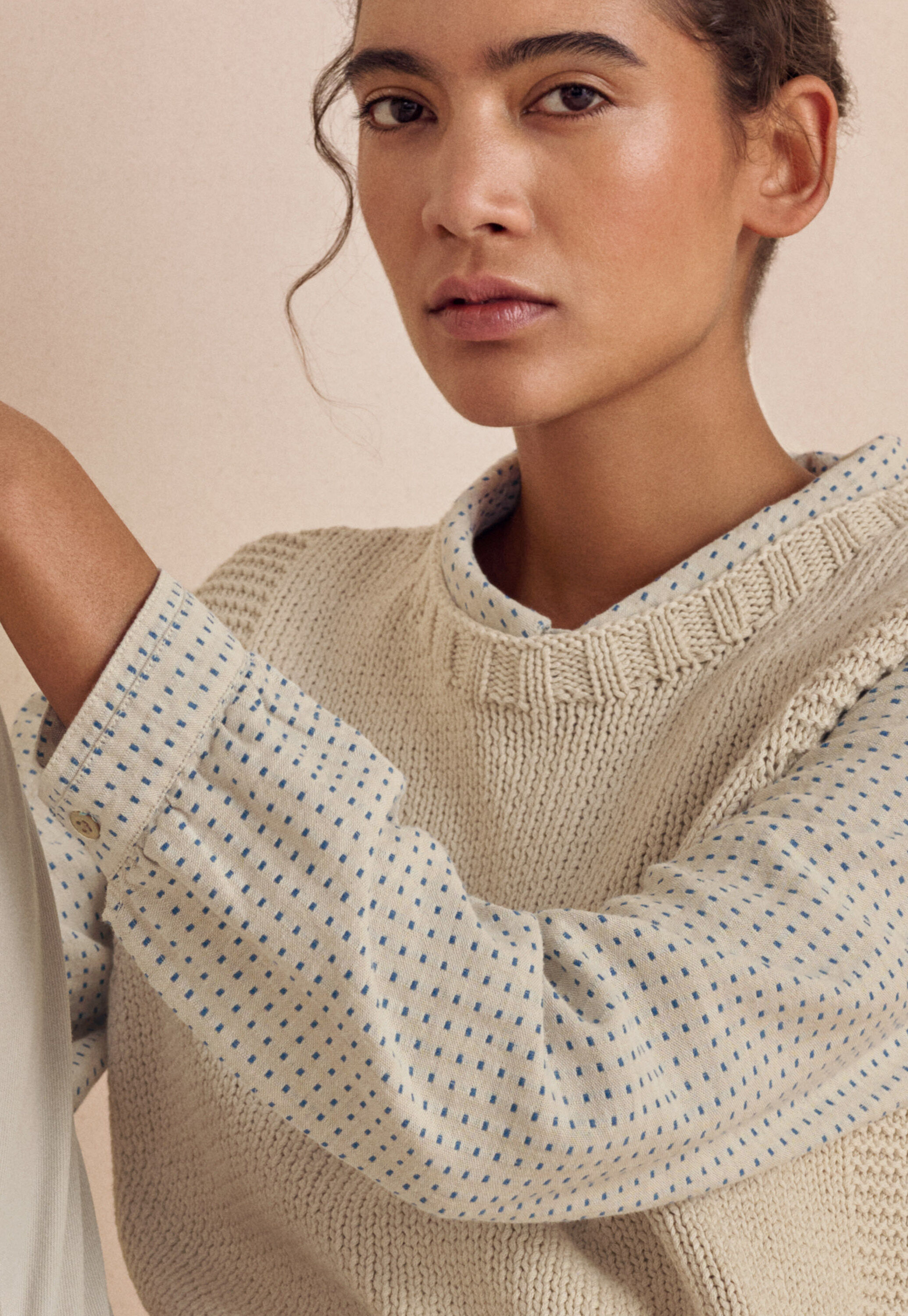 Dot-weave shirt