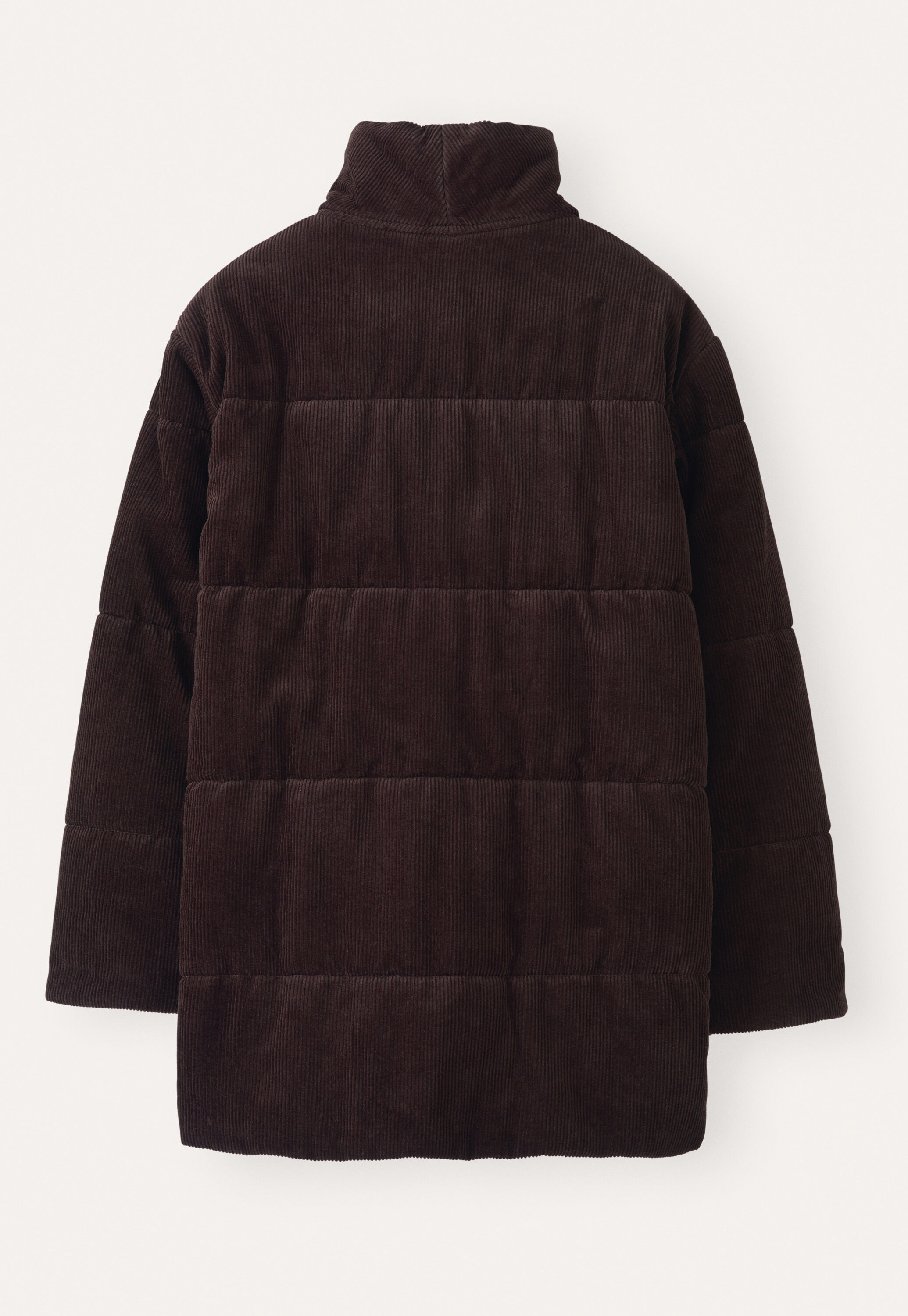 Padded shawl-collar coat