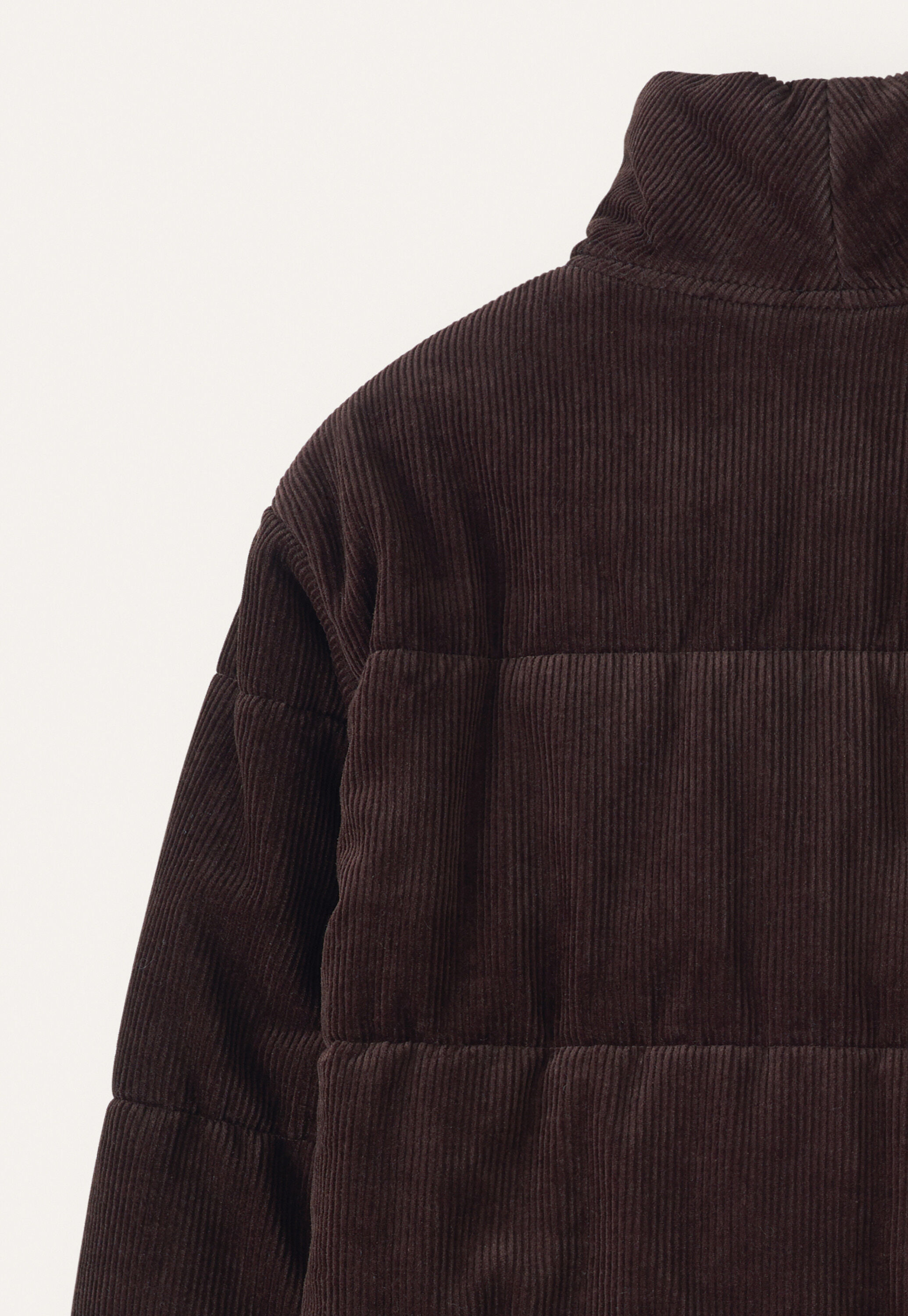 Padded shawl-collar coat