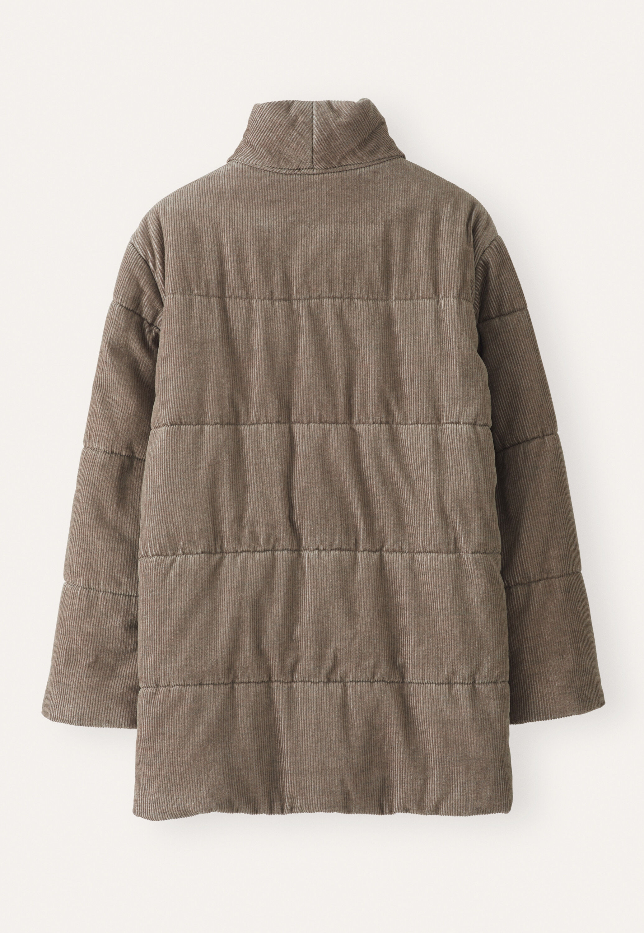 Padded shawl-collar coat