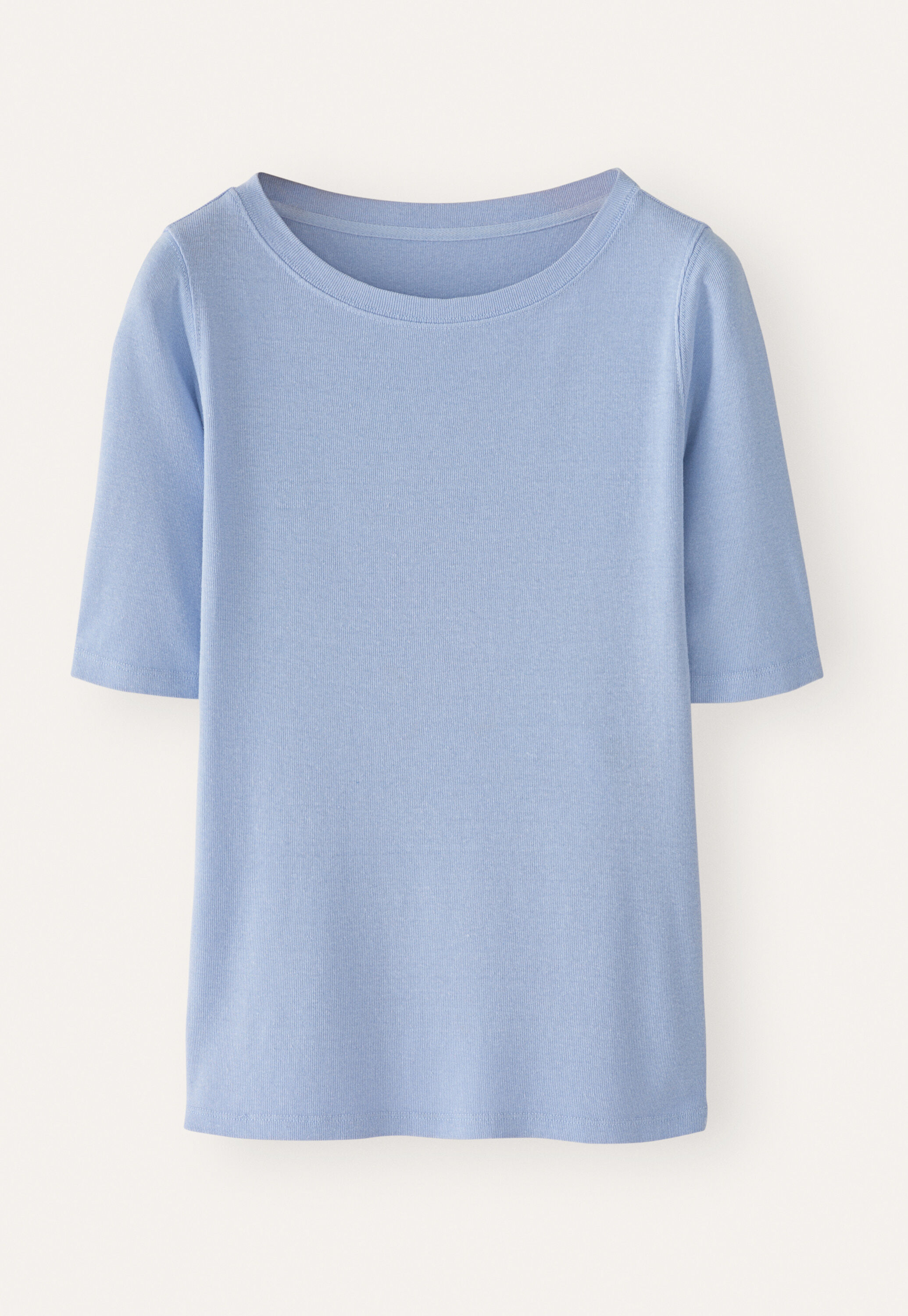 Ribbed jersey top