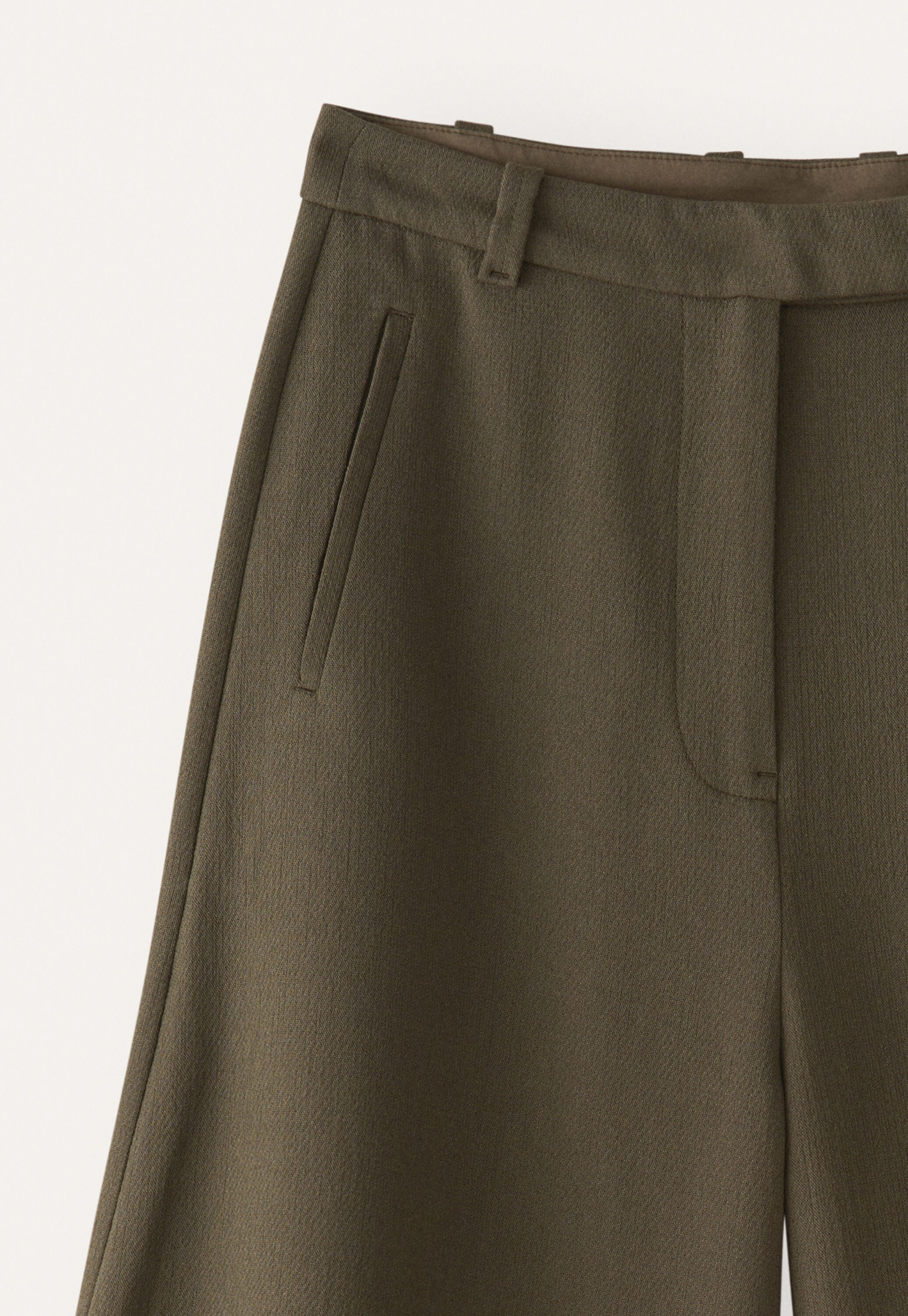 Tailored culottes, Dark moss, large
