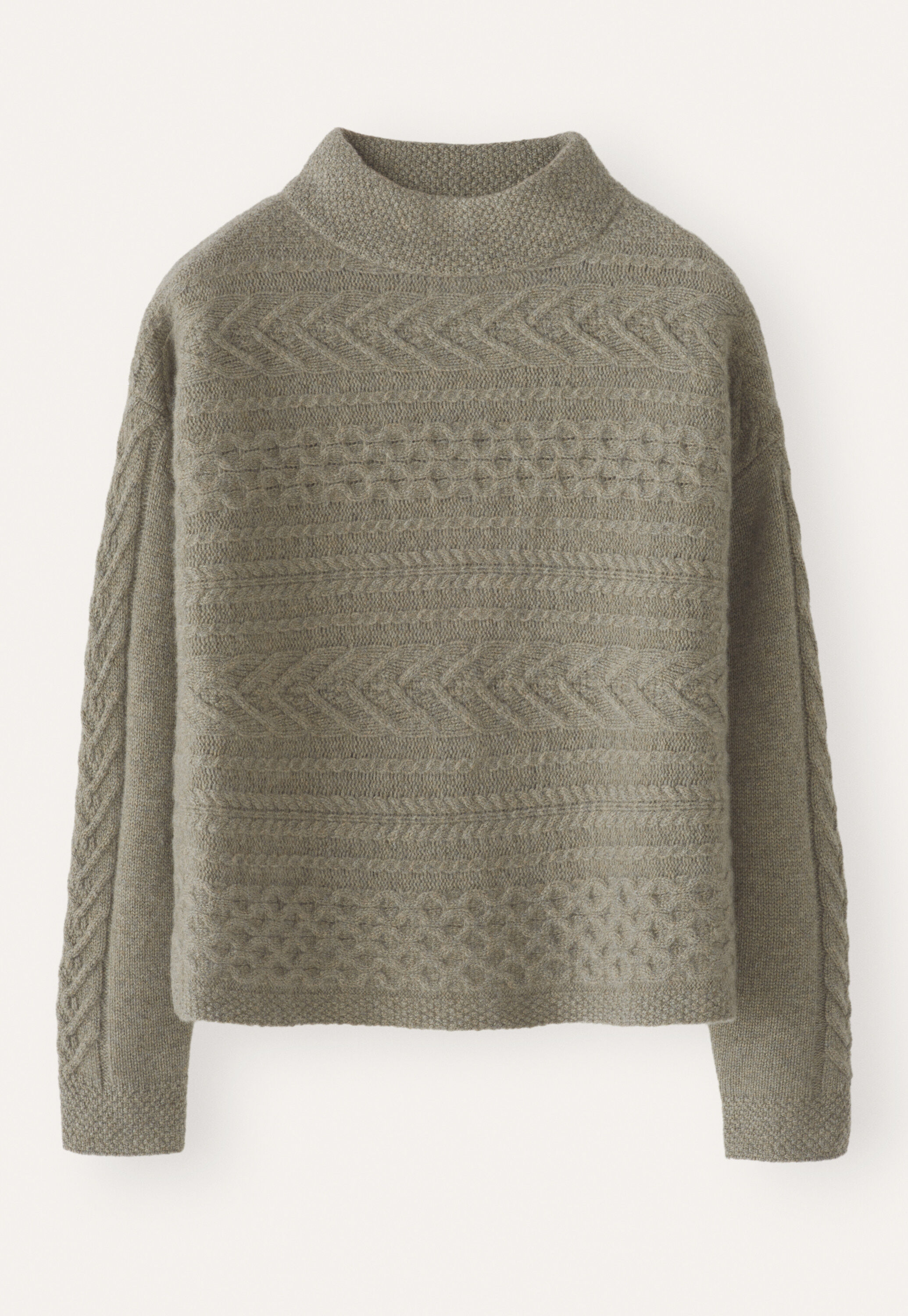 Cable-stitch sweater
