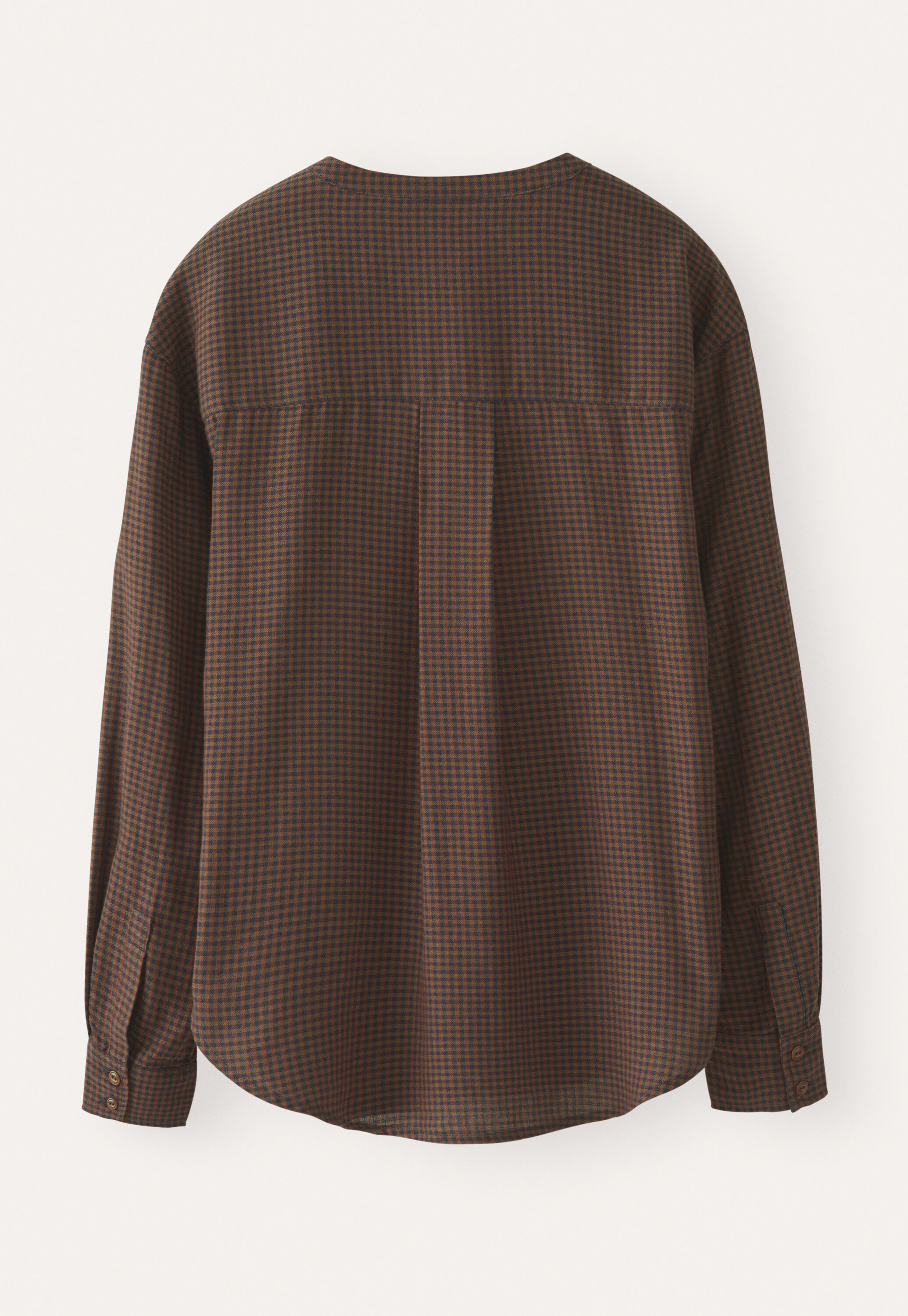 Gingham blouse, Midnight coral, large
