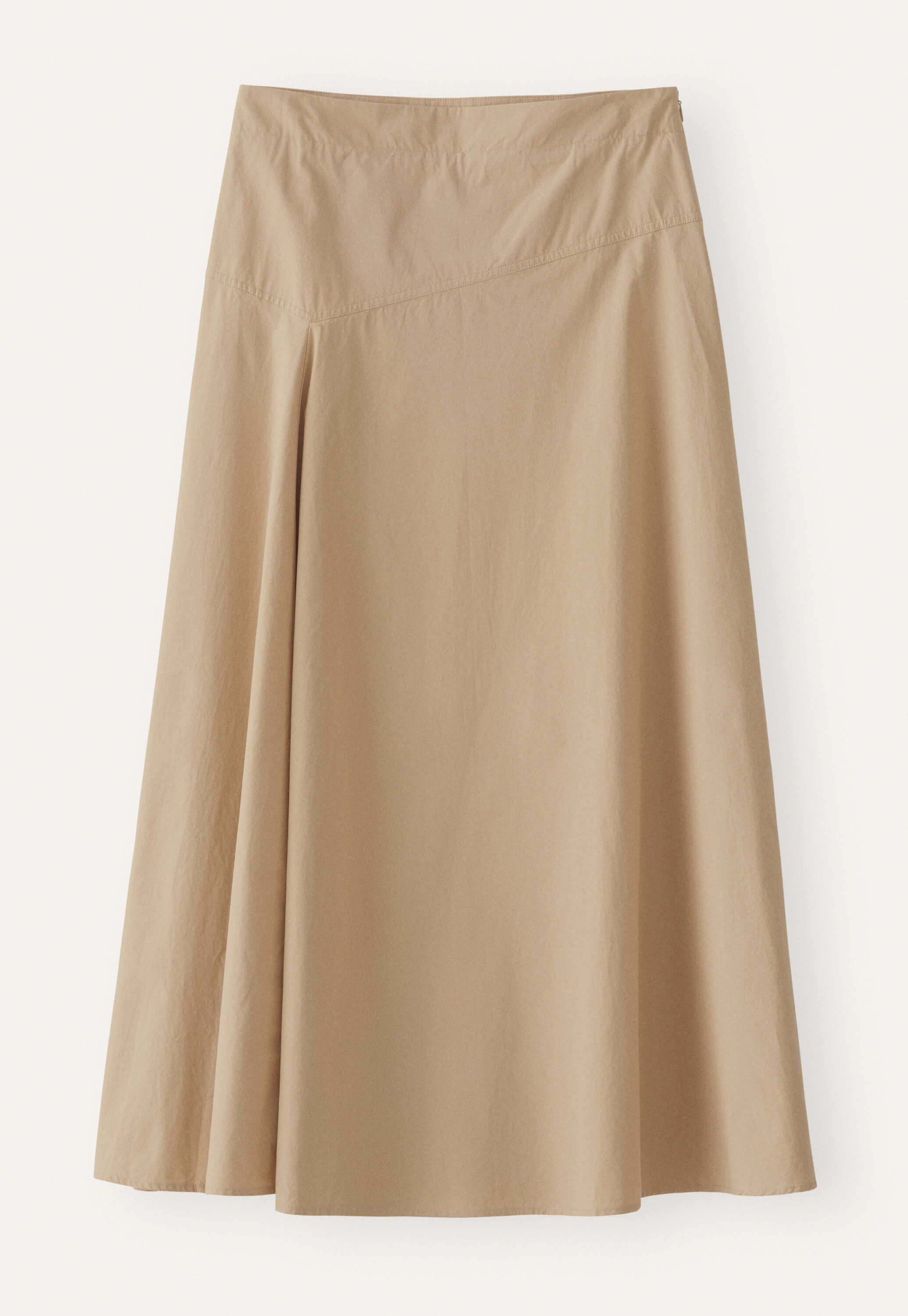 Asymmetric A-line skirt, Warm stone, large