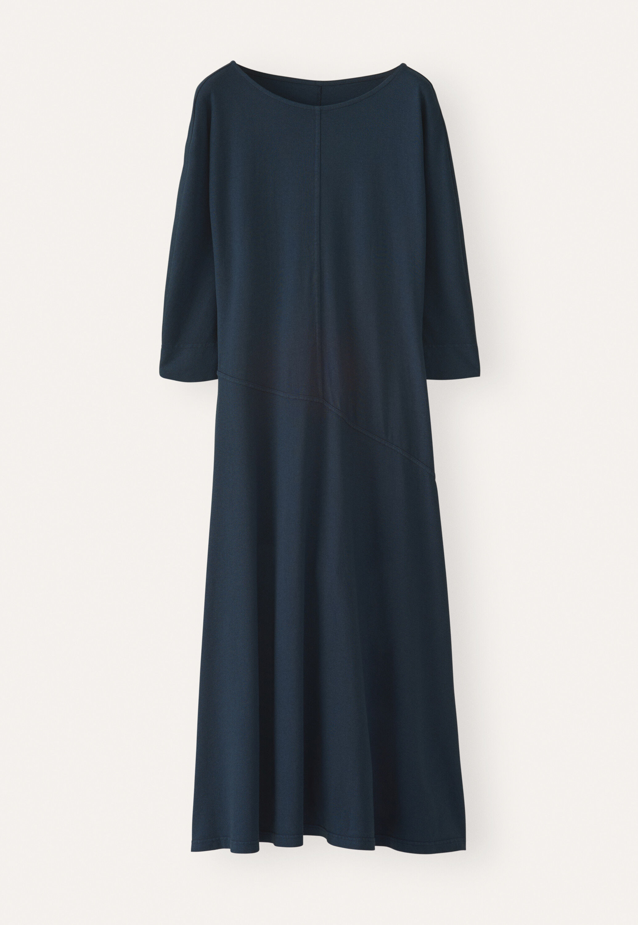 Jersey bias-cut dress, Dark teal, large