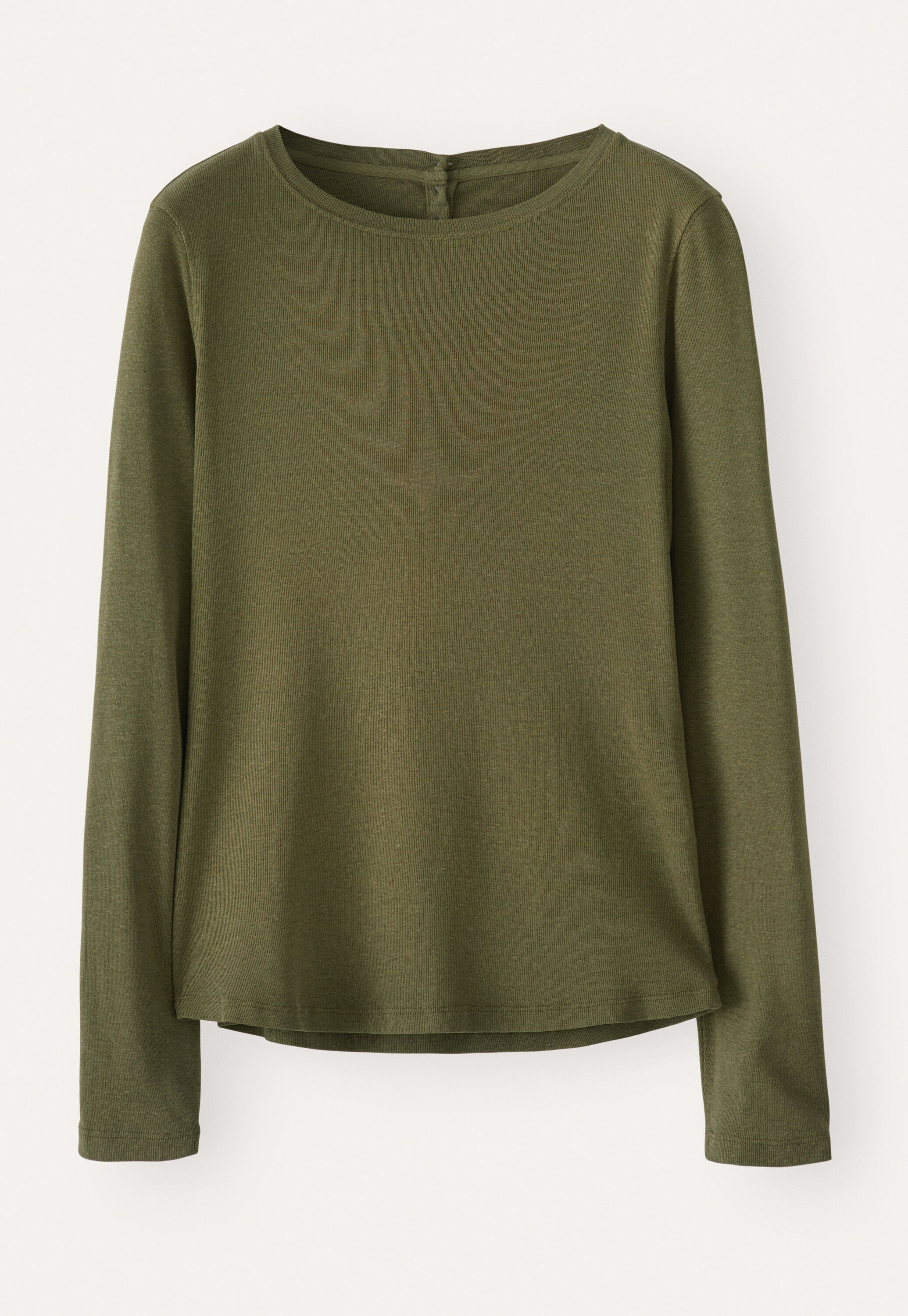 Ribbed long-sleeve top
