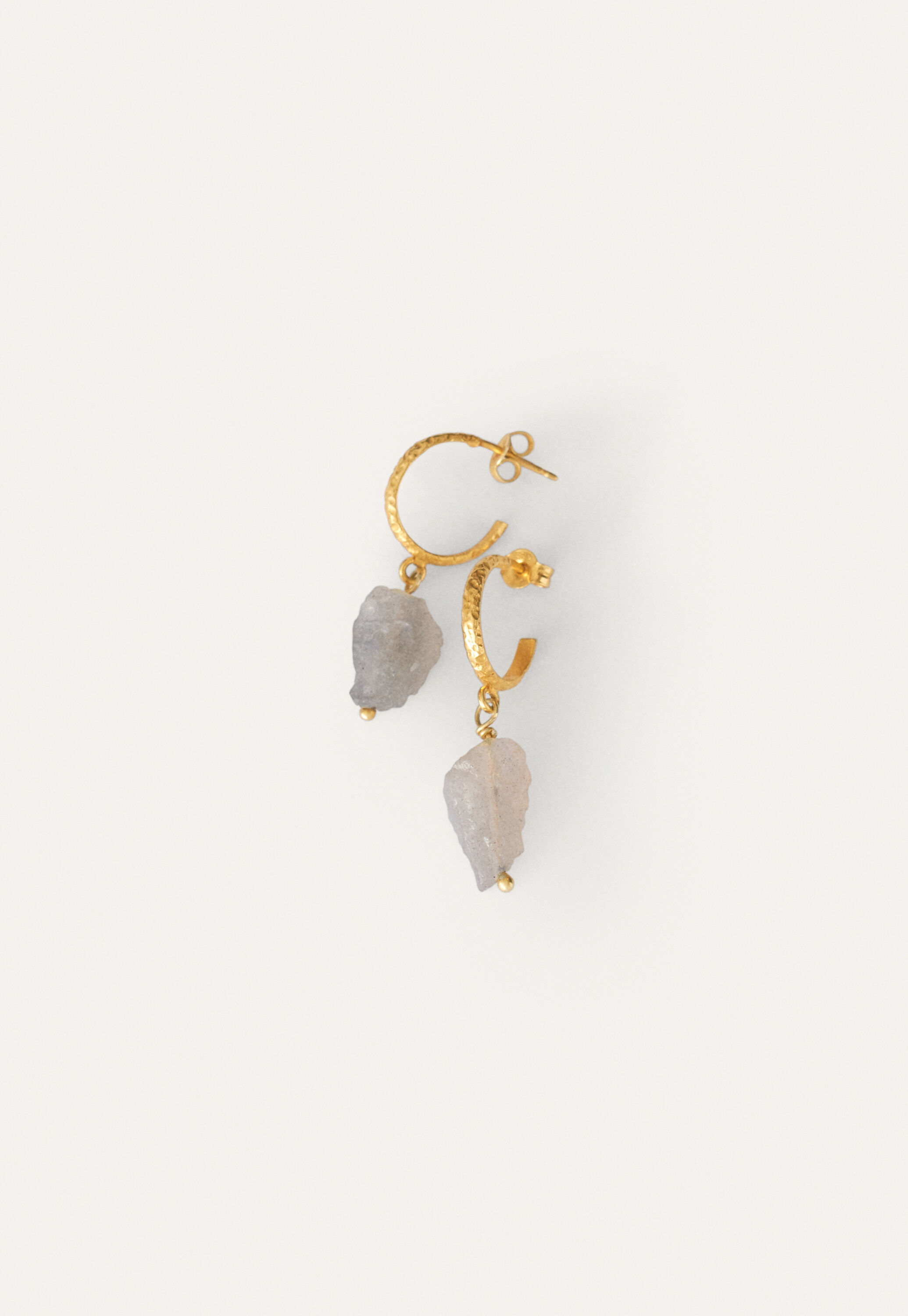 Stone drop earrings
