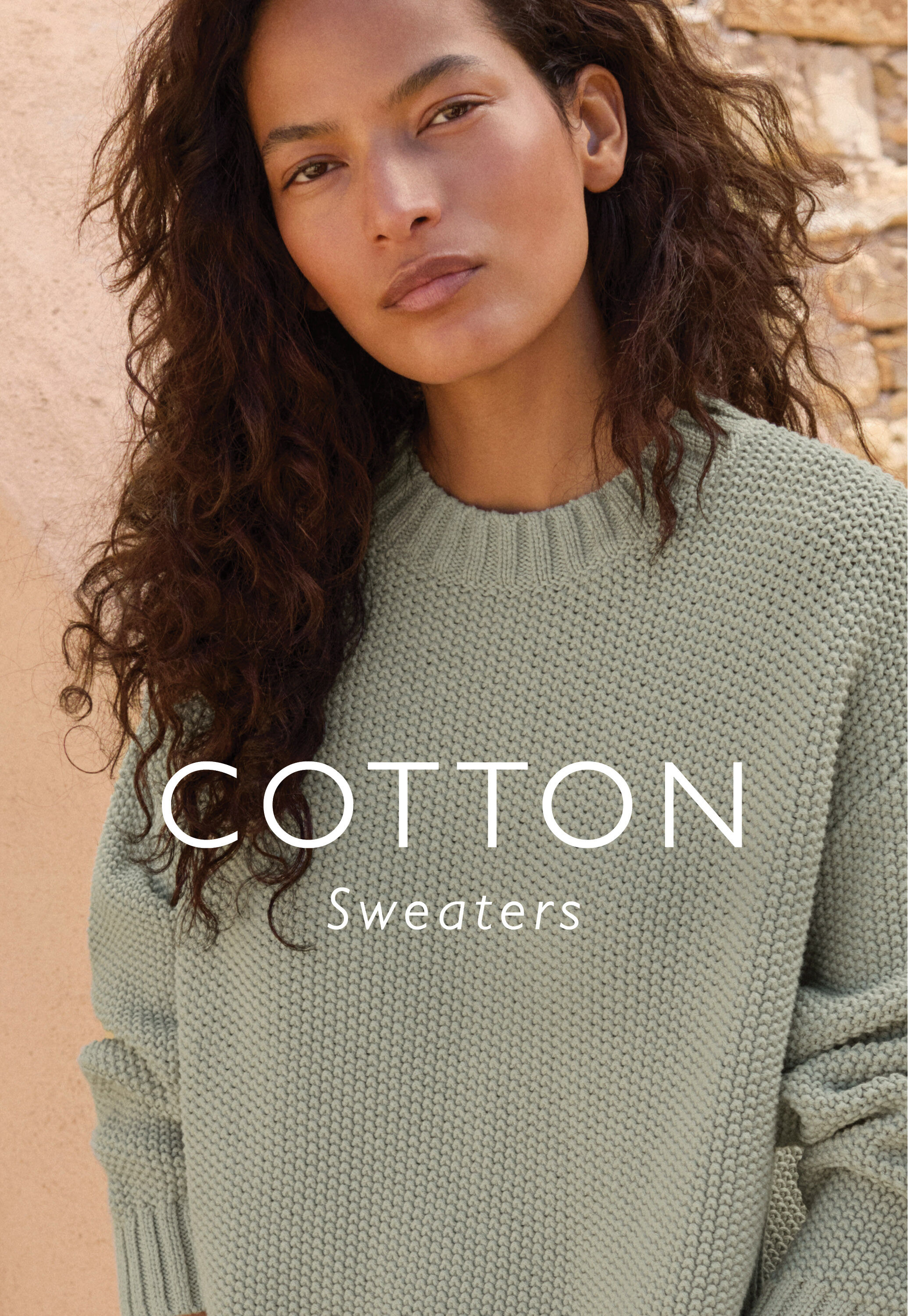 Moss-stitch sweater