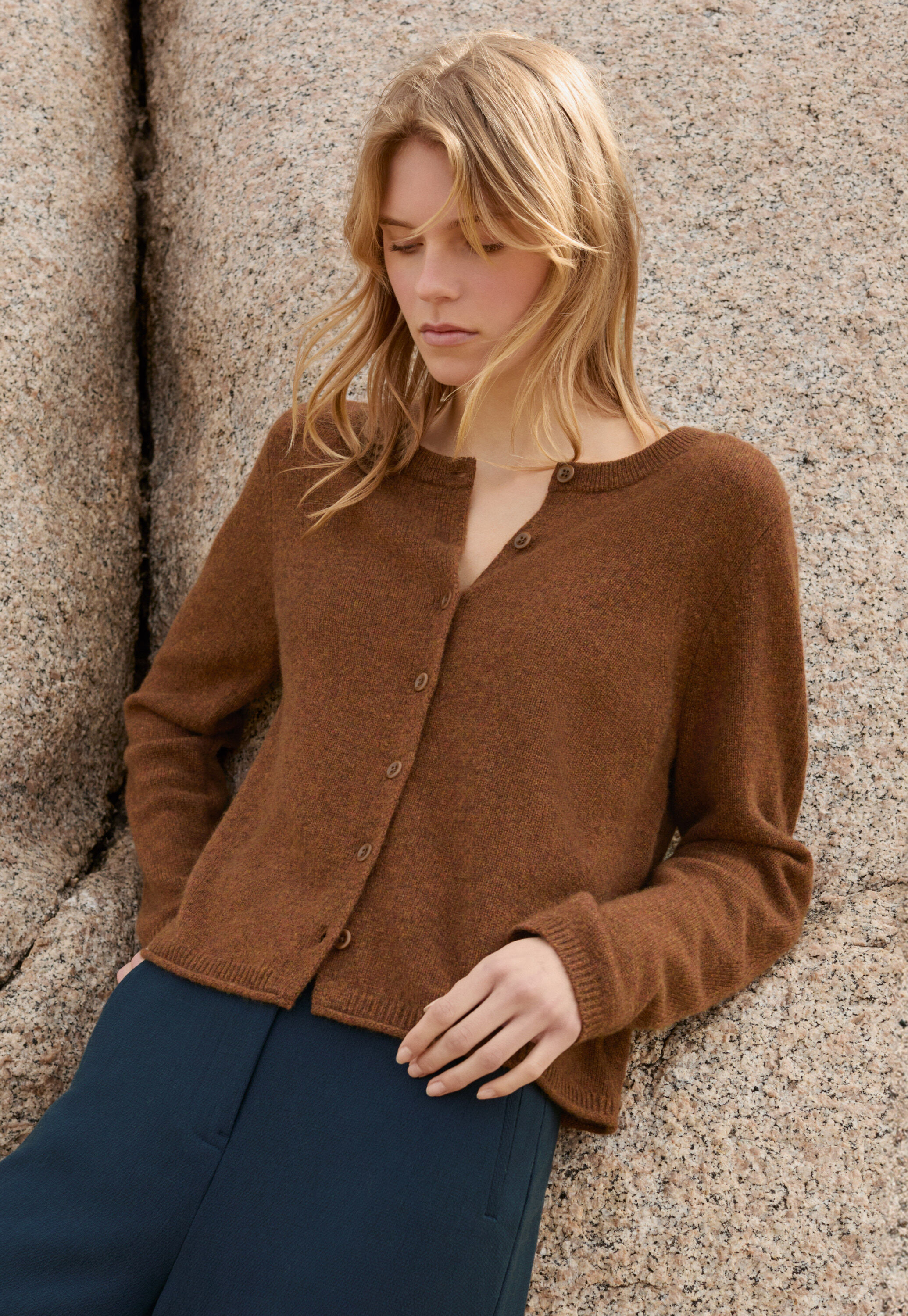 Button-through sweater