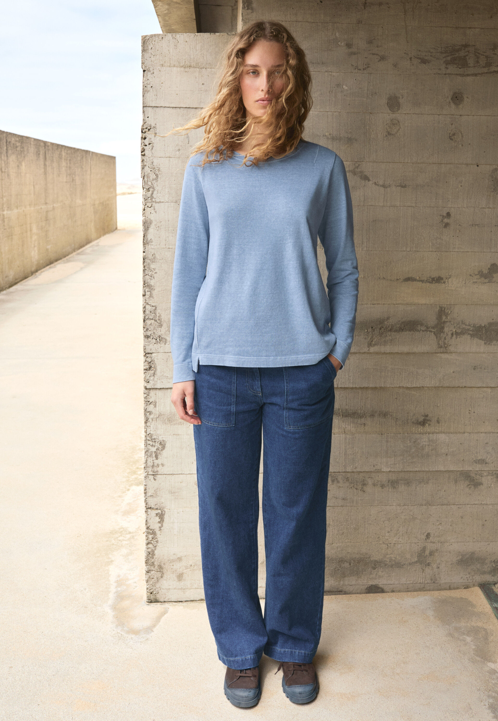 Indigo trousers