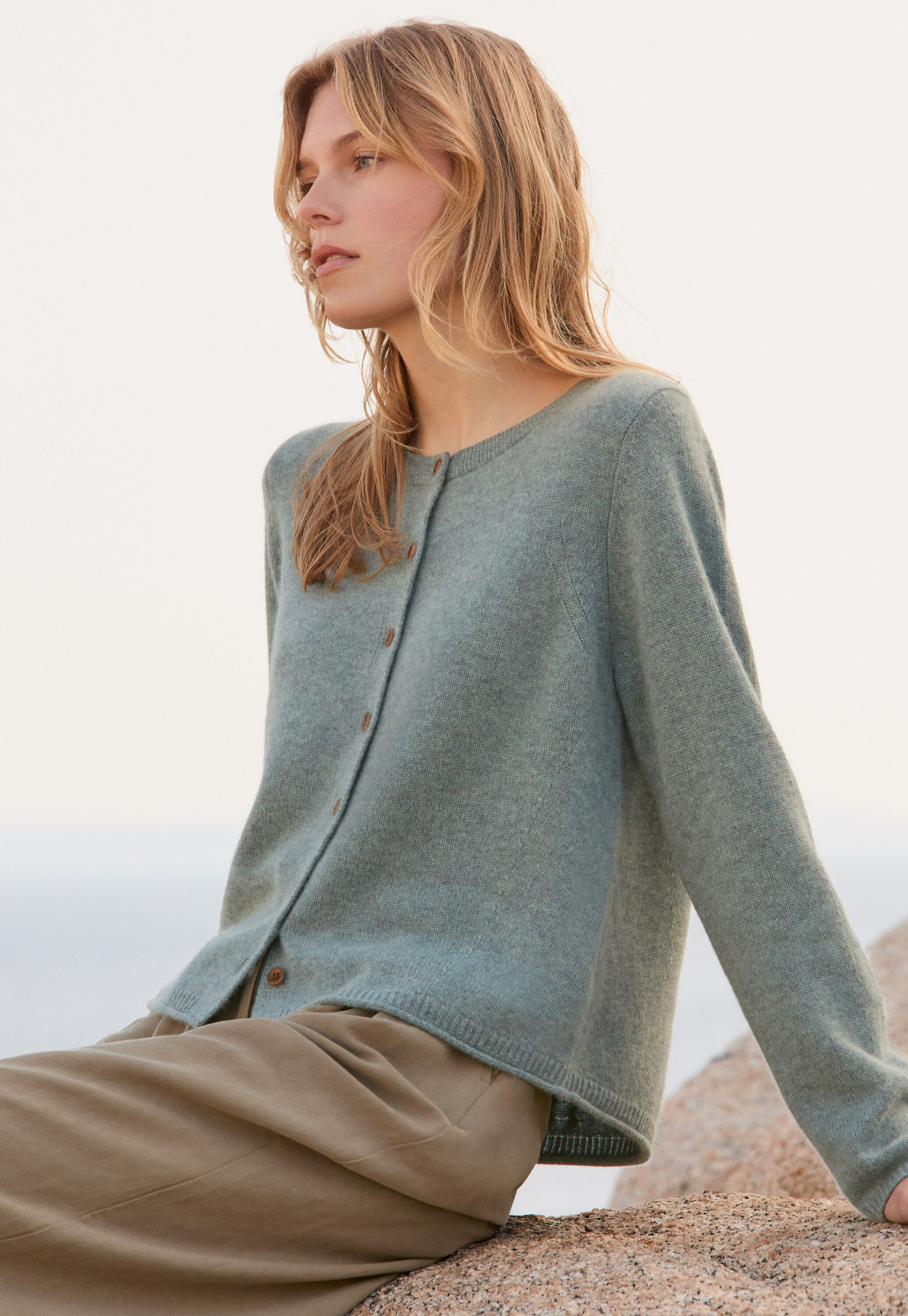 Button-through sweater