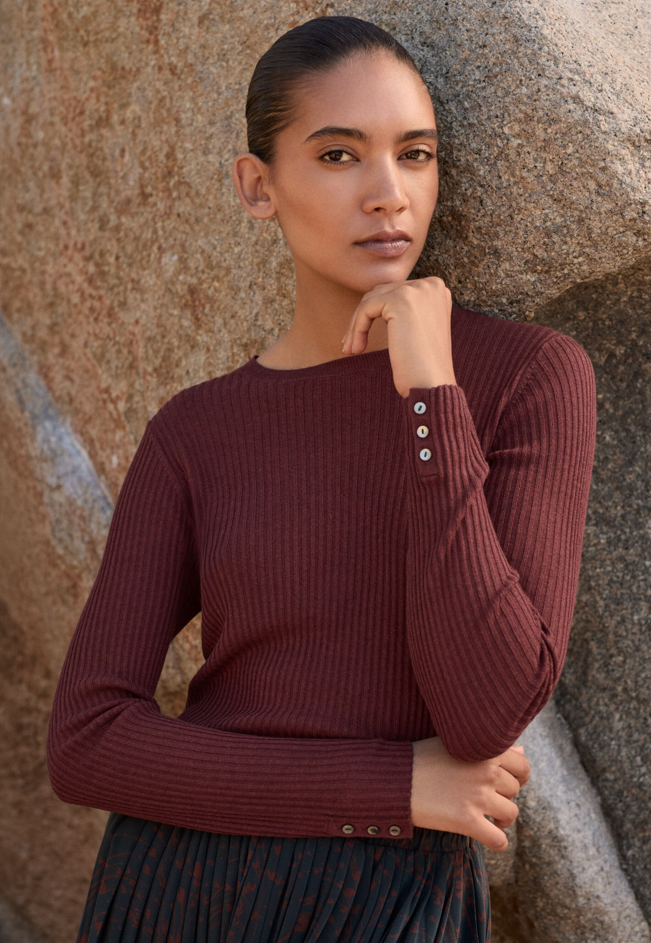 Ribbed sweater
