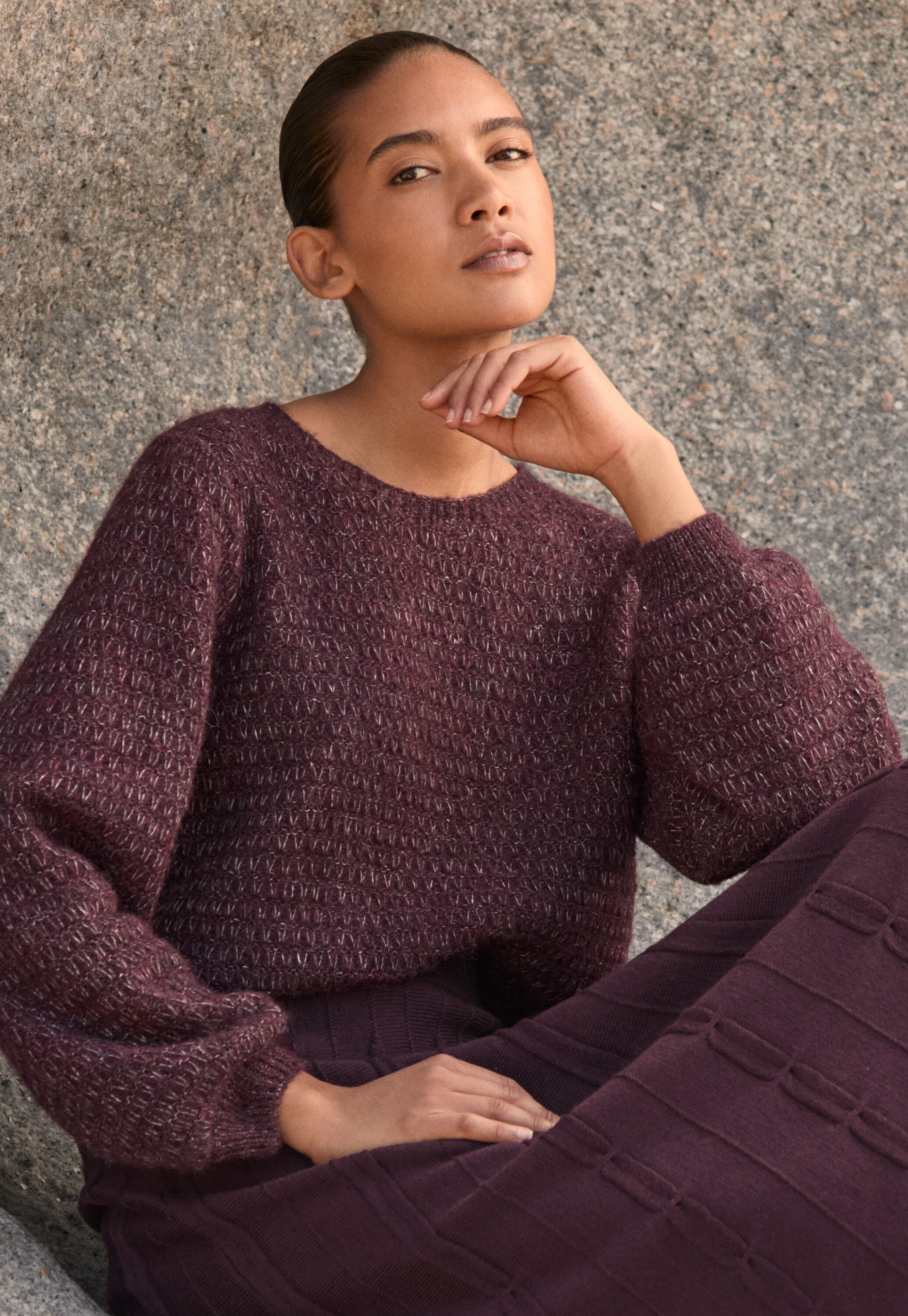 Tuck-stitch sweater